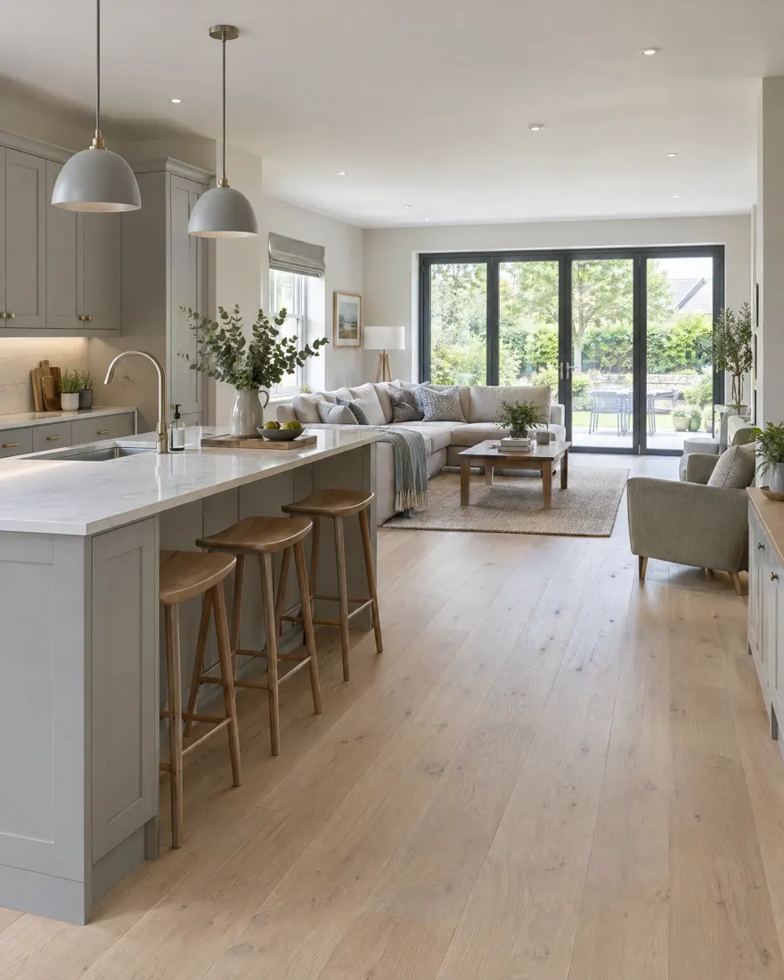 Open-plan kitchen refurbishment